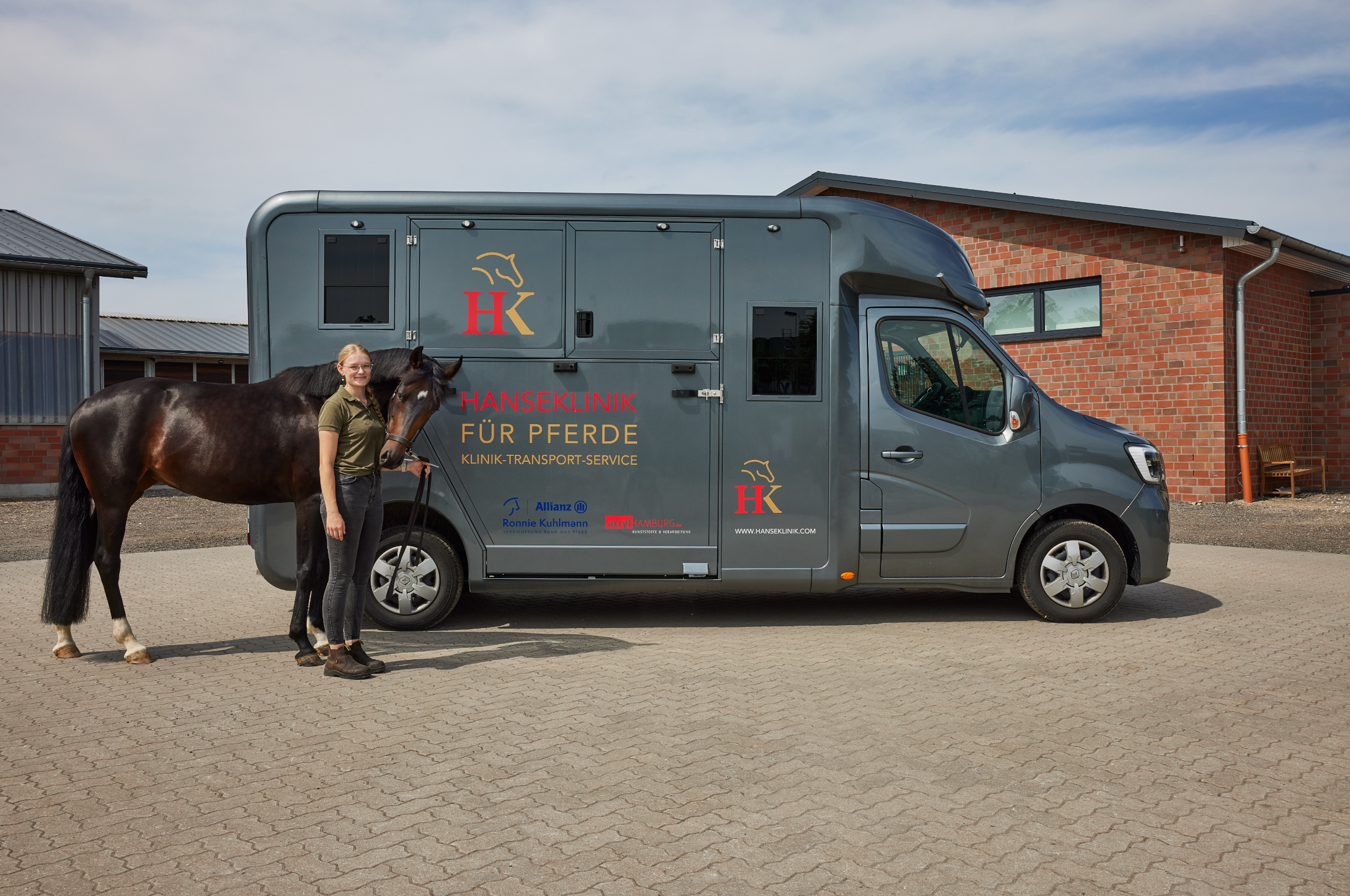 Pferdetransporter für Klinik-Transport-Service